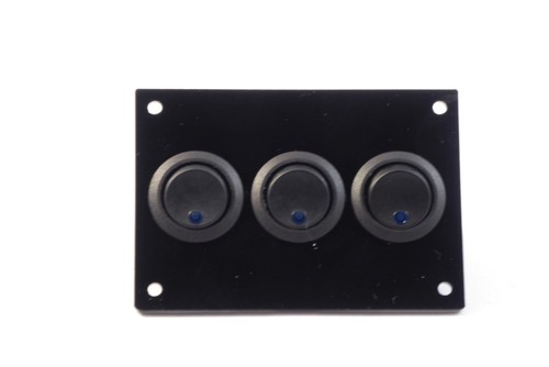 Triple switch panel 12v - 12v, 12