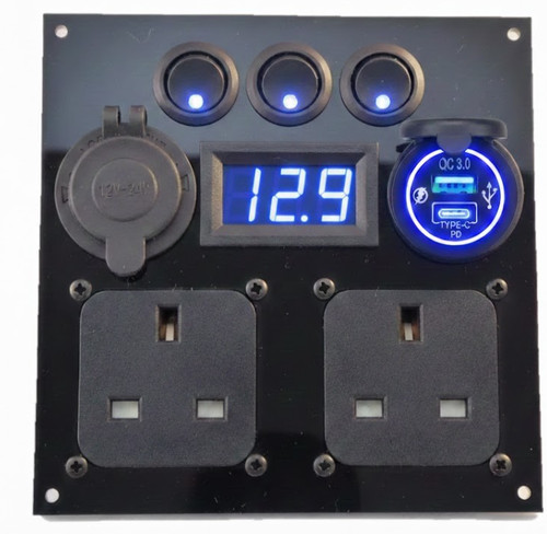 Campervan camper switch panel - campervan,