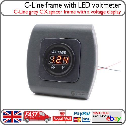 Line red voltmeter battery - c-line,