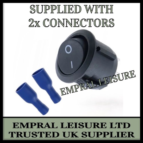 12v round rocker switch - rocker, pin