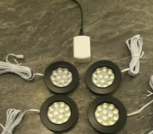 Black 12v interior led - 4x,
