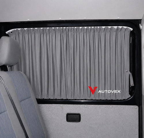 Blackout grey curtain right - blackout,