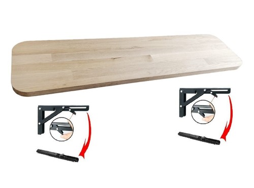 Long solid oak folding - long,