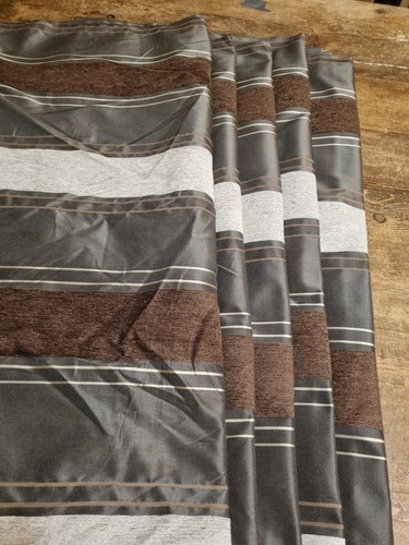 Brown cream horizontal stripe - brown,
